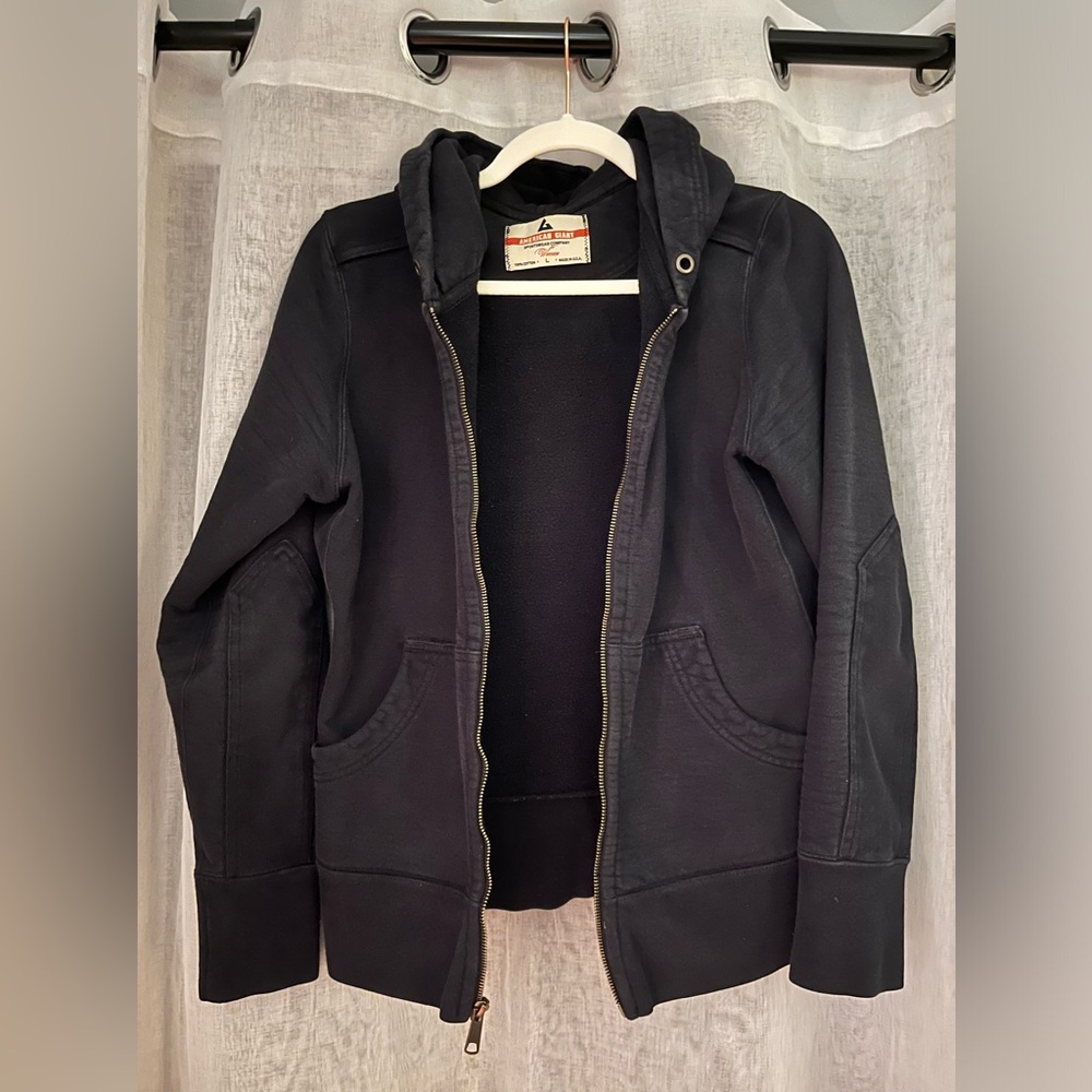 American Giant women’s black hoodie